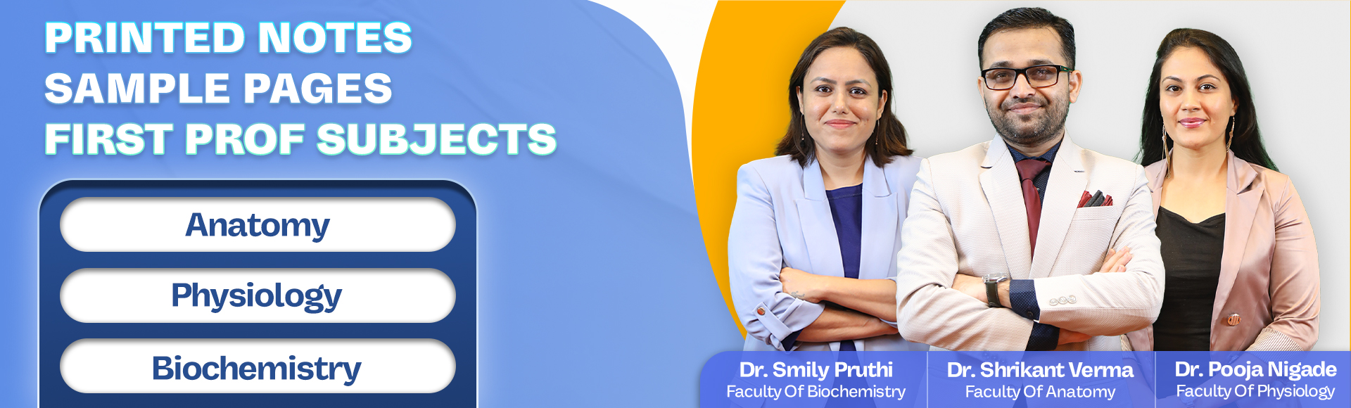 First Prof Pack Subjects