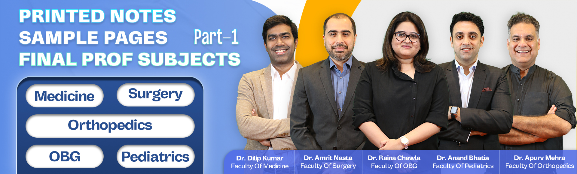 Final Prof Subjects & Faculty