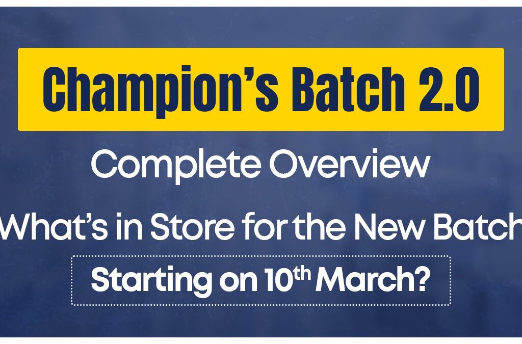 Champion’s Batch 2.0