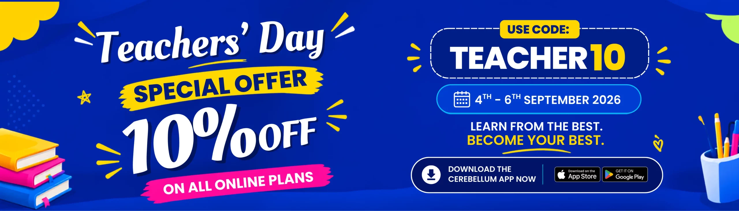 CBA Teachers Day Offer 2026